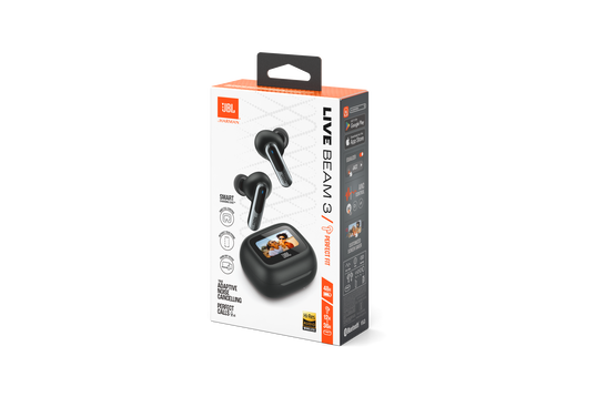 Live Beam 3 - Black - True wireless noise-cancelling closed-stick earbuds - Detailshot 15